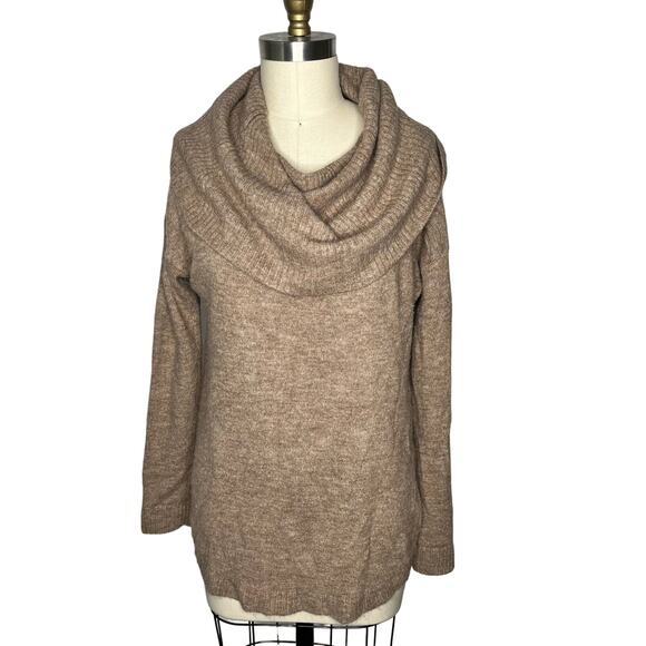 Dreamers Light Brown Cowl Turtleneck Small - Picture 1 of 6